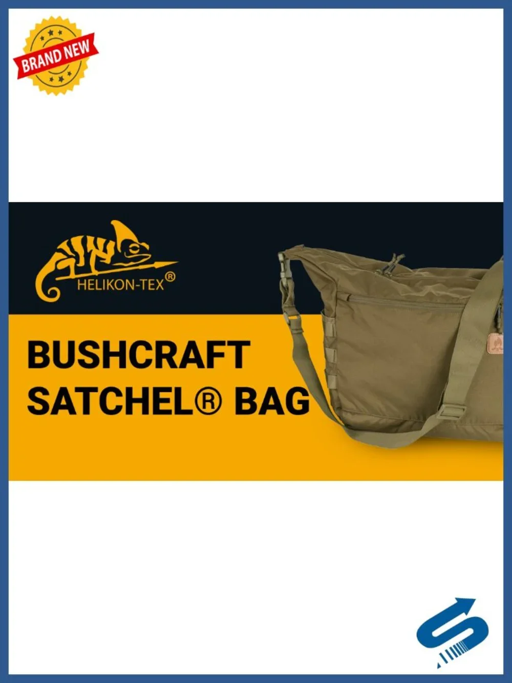17L Bushcraft Satchel with MOLLE, Cordura Nylon, Water-Repellent